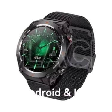 Imagem de Relógio Inteligente Militar Masculino Com GPS, Chamada Bluetooth, 500m