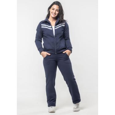 Imagem de Calça Básica Pau a Pique Moletom Azul Marinho