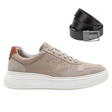 Imagem de Kit Sapatênis Democrata Joe Ultra Light Masculino + Cinto