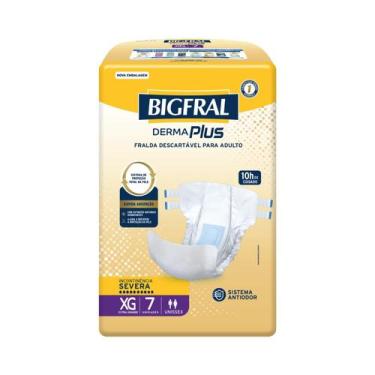 Imagem de Fralda Adulto / Geriátrica - Bigfral Derma Plus - Tamanho XG  Pacote c