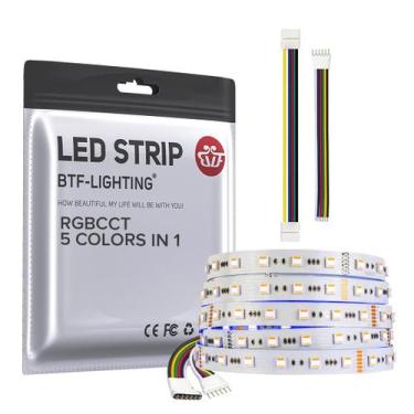 Imagem de Luzes de fita LED BTF-LIGHTING RGBCCT 5050SMD RGBWW 16,4 pés