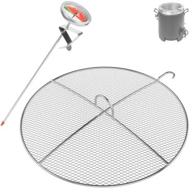 Imagem de Tampa superior e termômetro para fritadeira de peru Charbroil Big Easy Oilless 17102065, tampa superior para fritadeira de peru sem óleo Charbroil, peças para Charbroil Big Easy Top Cover