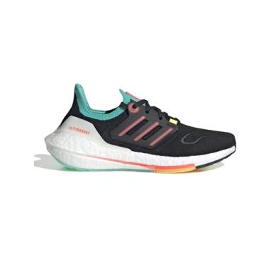 Imagem de adidas Tênis de corrida unissex infantil Ultraboost 22, Preto/Turbo/Mint Rush, 21