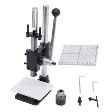 Imagem de oshhni Perfurador de couro, ferramentas de perfuração, artesanato, perfurador de mão, resistente, perfurador de imprensa manual para artesanato de couro diy