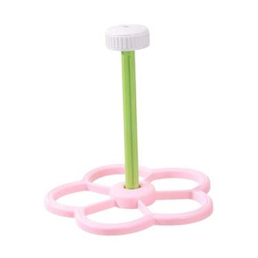 Imagem de Baoblaze Poleiro para pássaros, brinquedo para pássaros, visual estimulante, fácil instalação, moinho de vento giratório interativo para calopsitas de janela, Rosa