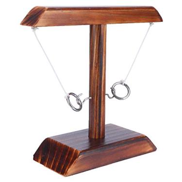 Imagem de Irfora Conjunto de Jogos de Gancho de Madeira, Brinquedo Interativo de Jogo de Arremesso Com Madeira de Pinho, Ideal para Casa, Terraço, Praia e Festa (2)