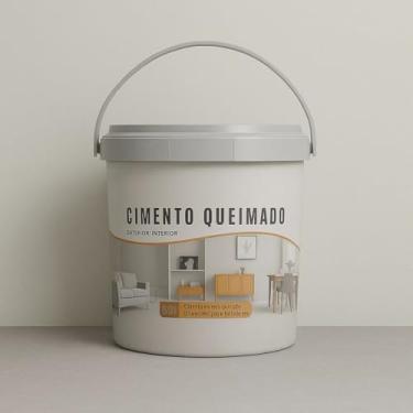 Imagem de Revestimento Cimento Queimado Piso E Parede Pronto Pra Uso 5Kg