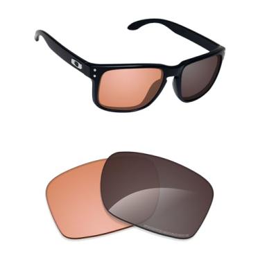 Imagem de Alphax Lentes de reposição Adapt Orange fotocromáticas não polarizadas para óculos de sol Oakley Gauge 8 L OO4124