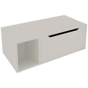 Imagem de Balcao Gabinete Para Banheiro 1 Porta Bn3644 Branco - TECNO MOBILI