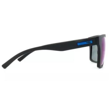 Imagem de Óculos Solar Hb Floyd 10100460243024 Preto Fosco Lente Azul Espelhada,