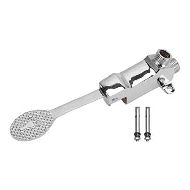 Imagem de Luocute Válvula de Pedal único para Montagem No Piso, Válvula de água de Pedal Sem Toque de Aço Inoxidável Com Desligamento Automático para Cozinha, Banheiro, Hospital