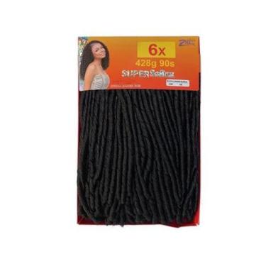 Imagem de Cabelo Cacheado Nina Softex Pacotão 428gr 6 Em 1 - Zhang Hair, PRETO