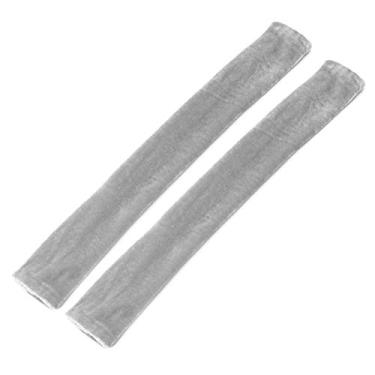 Imagem de Cryfokt Tampa da Maçaneta da Porta Geladeira, Protetor Antiderrapante, Decoração de Eletrodomésticos para Geladeira, Forno, Máquina de Lavar Louça, 2 Peças, Material de Pano (Cinza)