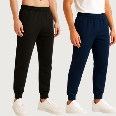 Imagem de Kit 2 Calça Jogger Moletom Masculina Conforto e Estilo para o Dia a Dia-Masculino