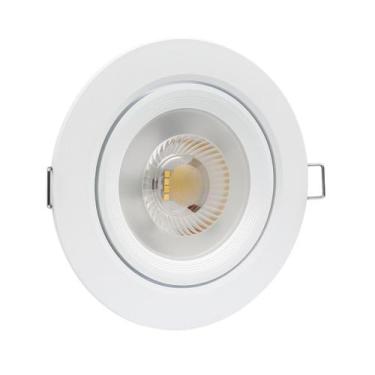 Imagem de Spot Led Redondo Embutir 9W Branco Frio 6500k Bivolt - Iluminação Fria