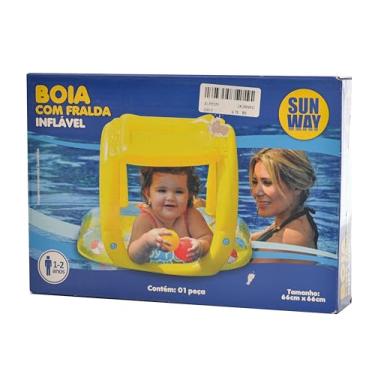 Imagem de Boia Inflável com Fralda 66x66cm Flutuador - Sunway (ELP0376)