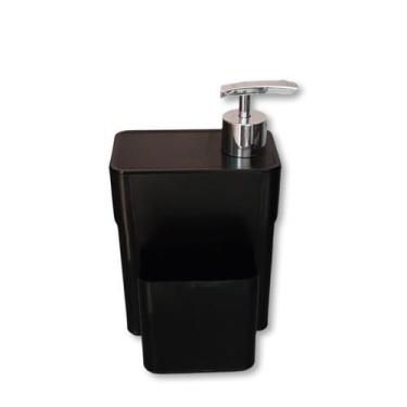 Imagem de Dispenser de detergente organizador pia preto micromax