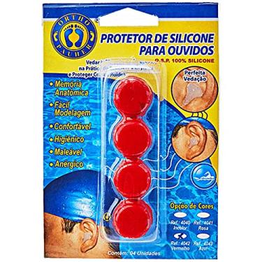 Imagem de Protetor de Ouvido de Silicone, Ortho Pauher, Vermelho