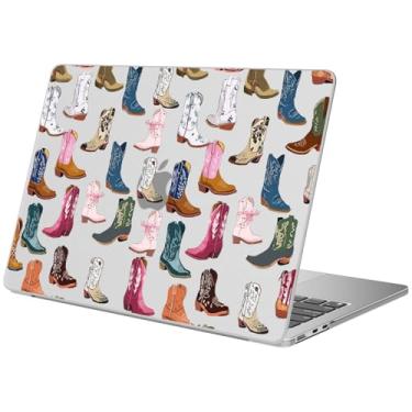 Imagem de BlHMCASE Compatível com MacBook Pro de 14 polegadas 2025-2021 M4 M3 M2 M1 A3112 A3185 A3401 A2918 A2992 A2779 A2442, capa protetora protetora de botas de vaqueira para Mac Pro 14