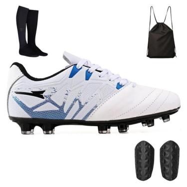 Imagem de Kit Futebol de Campo Chuteira + Mochila + Meião e Caneleira-Masculino