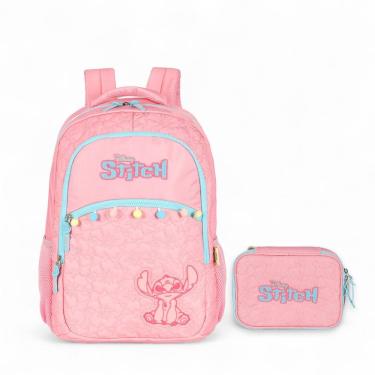 Imagem de Kit Mochila De Costas + Estojo Box Stitch Bordado