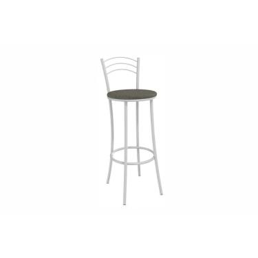 Imagem de Banqueta Sala De Jantar Petra 1b700br Aço 1 Un Branco-linho Escuro - Kappesberg