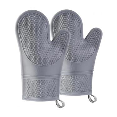 Imagem de Luvas de Forno Life Extra Longas em Silicone, Resistentes ao Calor de 500°C, Antiderrapantes e Almofadas para Assar, Pegadores de Panela e Proteção de Cozinha