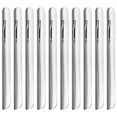 Imagem de Conjunto de 10 peças de limpador de migalhas de mesa, vassouras de migalhas de alumínio com clipes para servidores, restaurante e uso doméstico, ferramenta de limpeza de toalha de mesa