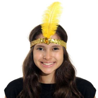 Imagem de Faixa Da Melindrosa Acessório Para Fantasia Abrakadabra, DOURADO, U