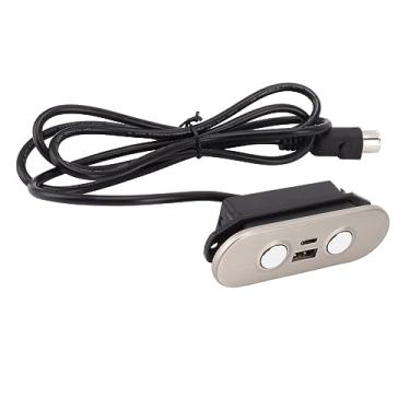 Imagem de aqxreight Controlador Reclinável Elétrico de 5 Pinos, Controlador de sofá Com Cabeça Reta USB Tipo C, para sofá de Cadeira Elevatória Reclinável, Projetado para Sofás Motorizados