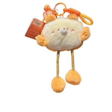 Imagem de Chaveiro de pão de pelúcia, linda boneca de torrada macia com pernas longas