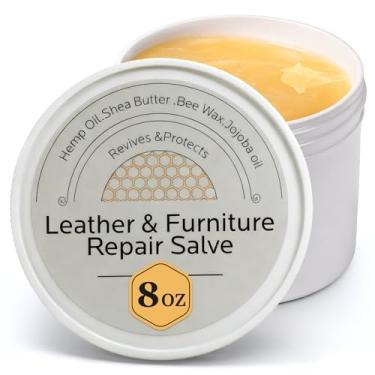 Imagem de FAVIRZCE Pomada de reparo de couro e móveis: Condicionador para sofás Bolsa de assento de carro - Polidor hidratante e restaurador de couro madeira e vinil - Evita rachaduras ou desbotamento e anéis