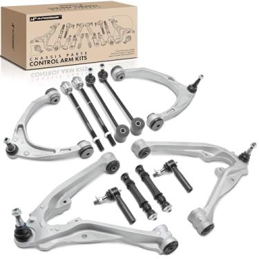 Imagem de A-Premium Conjunto Premium Com 12 Peças, Braço De Controle Dianteiro Superior E Inferior, Barra Direção Interna Externa Estabilizadora Traseira, Compatível Chevrolet Tahoe, Suburban Gmc Yukon, Cadil