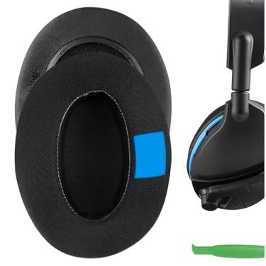 Imagem de GEEKRIA Almofadas de substituição de gel de resfriamento esportivo para fones de ouvido Turtle Beach Stealth, Ear Force, Call of Duty, Recon Series Almofadas de ouvido, peças de reparo de fones de ouvido (extra espesso/preto)
