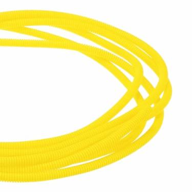 Imagem de DMiotech Tubo dividido de tear de 6 m de 1/10.2 cm, protetores de cabo de conduíte flexível para animais de estimação para escritório, casa, jardim, amarelo