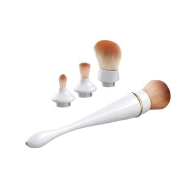 Imagem de Pincel Elétrico de Beleza 4 em 1 com Funções Limpeza e Secagem - Pó Seco para Sombra Olhos Blush Processo Completo Maquiagem Design Integrado Multi-pincéis Portátil