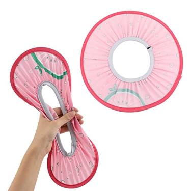 Imagem de RiToEasysports Touca de Banho para Crianças Toucas de Shampoo para Crianças Protetor de Cabeça de bebê Viseira de Banho à Prova d'água Com Padrões de Desenhos Animados Rosa Verde Azul Amarelo 12 Cm de Diâmetro Interno 28,5 Cm de Diâmetro Externo (Rosado)