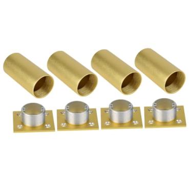 Imagem de 4Pcs Adjustable Aluminium Alloy Cabinet Legs Furniture Support Feet Heavy Duty Sofa and Table Replacement Thickened Stable Metal Furniture Tool for Home Decor