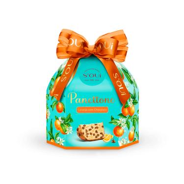 Imagem de PANETTONE COM GOTAS DE CHOCOLATE E LARANJA CRISTALIZADA SOUi 400G