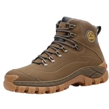 Imagem de Bota Masculina de Trilha Adventure Ranger em Couro Legítimo Blaqueado (Areia, BR, Adulto, Numérico, 42)