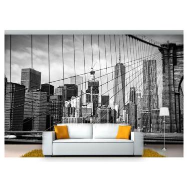 Imagem de Papel De Parede Cidade Prédios Preto E Branco  Ncd142 - Você Decora