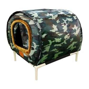 Imagem de Fxzqgnh Abrigo Externo para Gatos, Tenda à Prova de Vento, Isolada E Impermeável, Ideal para Gatos de Rua, para Uso No Jardim Ou Na No Inverno, Verde tamanho XL