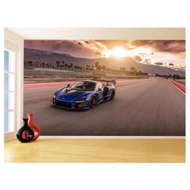 Imagem de Papel De Parede 3D Carro Mc Laren Pista Super 3,5M Car276 - Você Decor