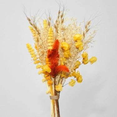 Imagem de BuquêS De Flores Secas — Arranjos Florais Desidratados Adequados Para Festas, Casamentos, DecoraçãO De Mesas E DecoraçãO De Interiores(amarelo)