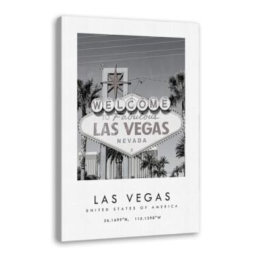 Imagem de Pôster de cidade preto e branco - impressão de viagem Roma Las Vegas Veneza Paris Sydney Amsterdã Amalfi Sanfrancisco Pintura em tela impressões de paisagem da cidade do mundo imagens de parede pôster