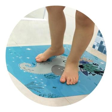 Imagem de Adesivo Antiderrapante Piso Banheiro Cavalo-marinho 50x45cm