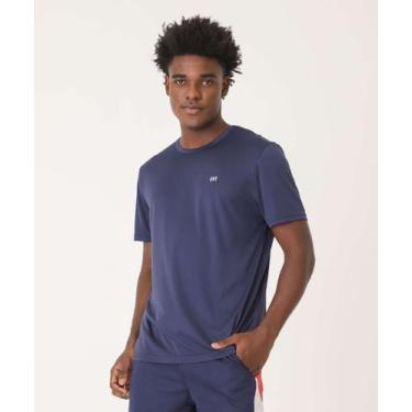 Imagem de Camiseta Masculina Fitness Manga Curta MR-49036, Azul, GG