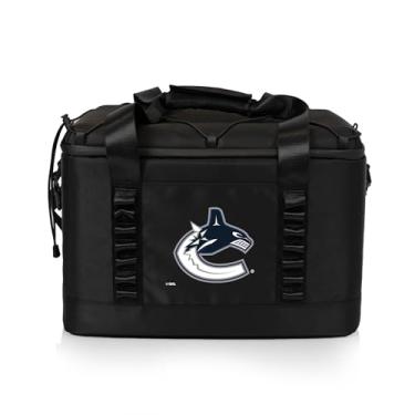 Imagem de Picnic TIME NHL Vancouver Canucks Tarana Superthick Cooler, 24 latas de isolamento macio, praia reciclada, acampamento, piquenique, (preto carbono)