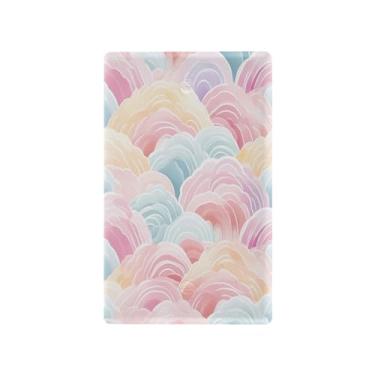 Imagem de Wassud Placa de cobertura para interruptor de luz arco-íris em aquarela, 1 capa de tomada em branco, placa de parede, decoração de casa, sala de estar, quarto, decoração