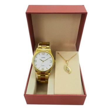 Imagem de Relógio Feminino Skmei Analógico SK004 Dourado